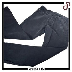 Club Monaco Light Washed Black Denim Slim Straight Fit Jeans in Size 33W x 34L